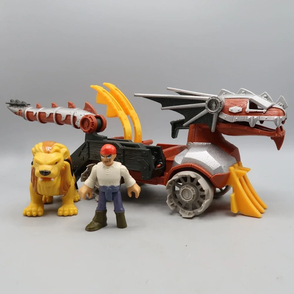 Imaginext Fisher Price Pirate Ship Peg Leg Captain Serpent Battle Wagon Medevil